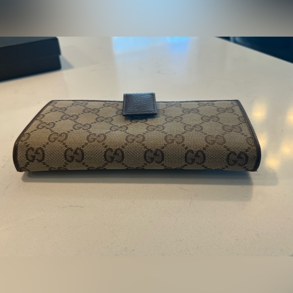 Authentic GUCCI wallet GG pattern beige canvas - Picture 3 of 15